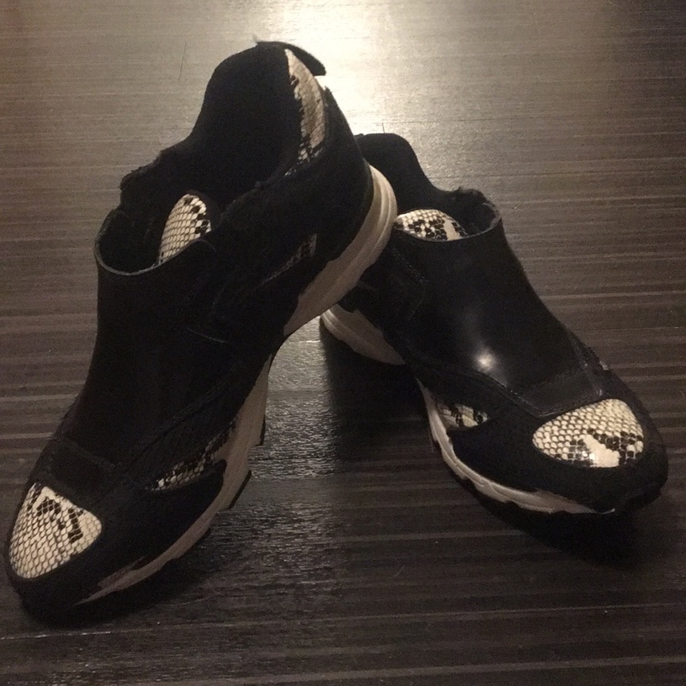 Jeffrey Campbell JC Play snake skin sneakers